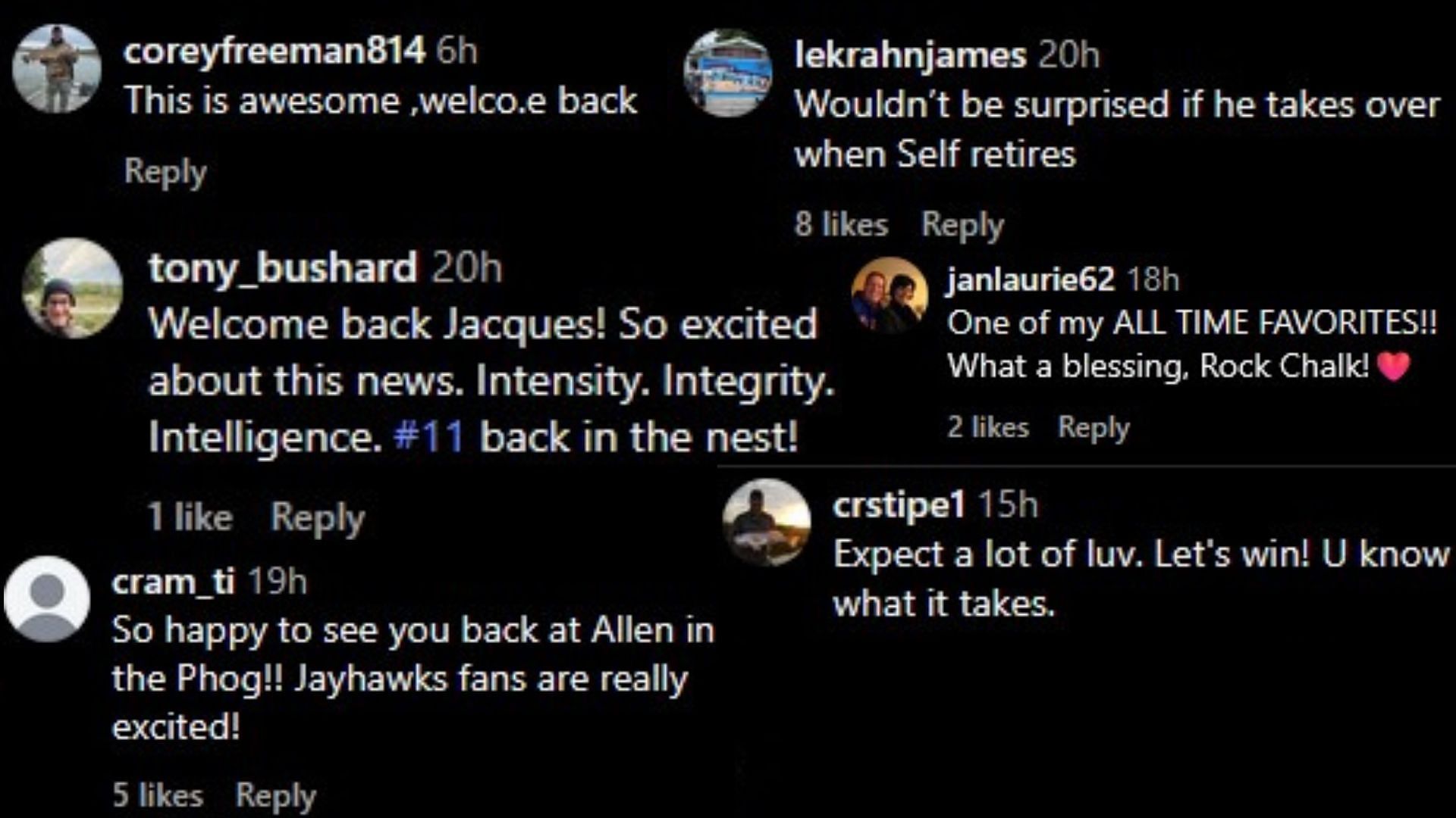 Images via the comments of the Instagram post.